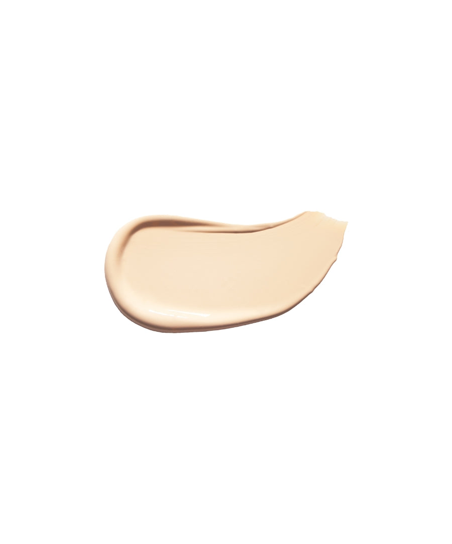 Creamy beige swatch of Revitalize Hydra Concealer showcasing smooth, hydrating texture with clean ingredients for natural coverage in cruelty free makeup.